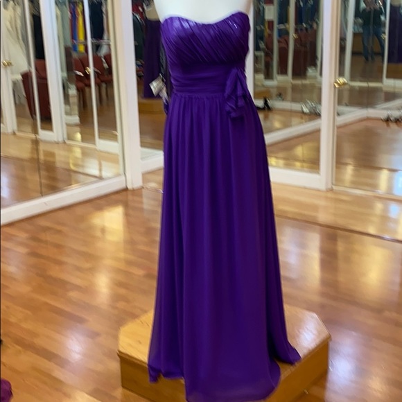 alfred angelo purple bridesmaid dress Alfred Angelo 7231